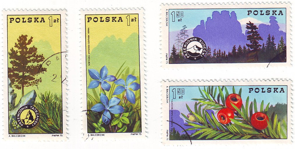 Polish Postage Stamps - 1975