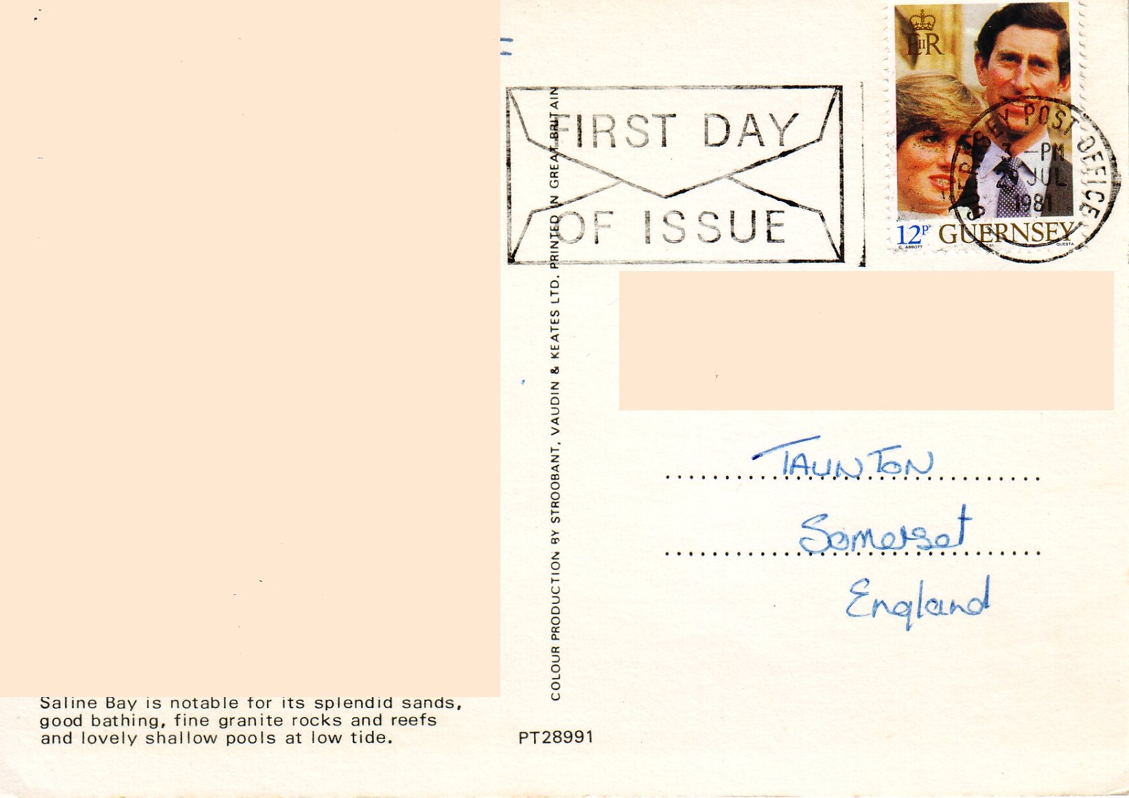 Charles & Diana Wedding Stamp - Guernsey