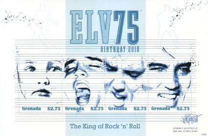 Elv75 - Grenada Elvis Presley postage stamps